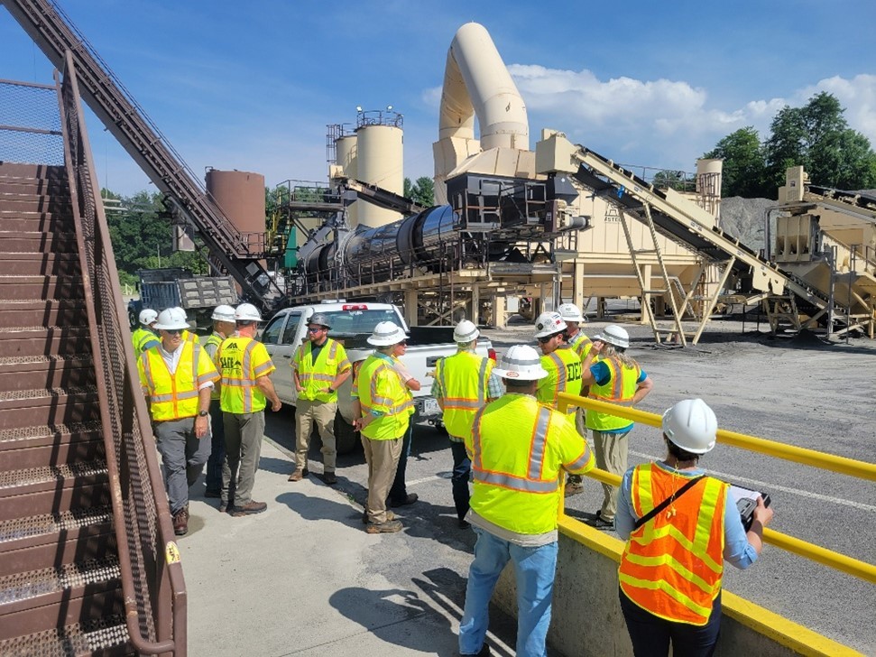 Figure 4: DEQ Southwest Region Employees at W-L Construction's Abingdon Plant