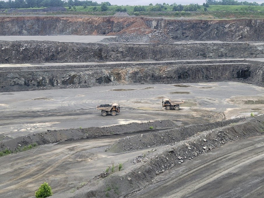 Figure 3: Autonomous Trucks at the Luck stone Bull Run Quarry